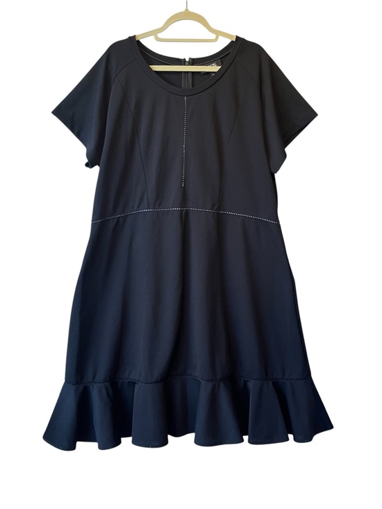 Isabel Toledo Dresses & Skirts - Isabel Toledo Lane Bryant swing dress Womens plus size 24 Black Short sleeve
